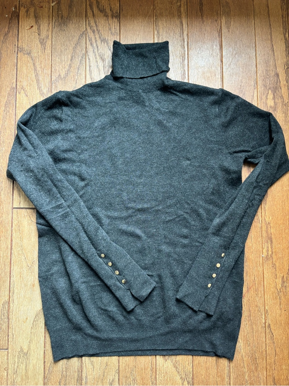 Zara Sweater Shirt turtleneck size xl dark gray